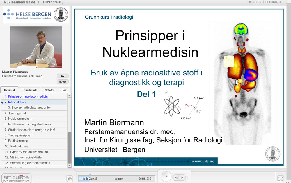 web lecture on nuclear medicine